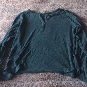 Grey button down long sleeve